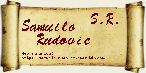 Samuilo Rudović vizit kartica